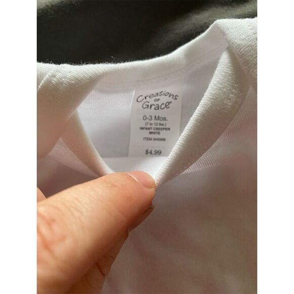 Creations of Grace Baby Bodysuits 0-3M Unisex Multicolor 5-Pack - Picture 6 of 8